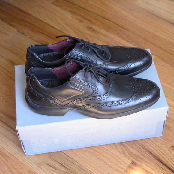 Rockport NEW Men's Total Motion Advance Wingtip Oxford Leather Black CH9690 9.5M - Picture 15 of 15